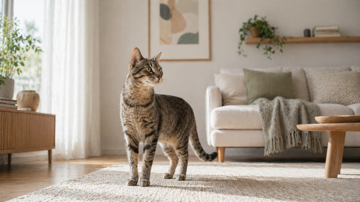 Кошка воспринимает вашу квартиру как часть своей территории.