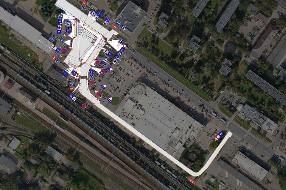    Новая схема движения в районе Привокзальной площади в Твери, которая начнёт действовать после реконструкции. Фото: пресс-служба администрации Твери.