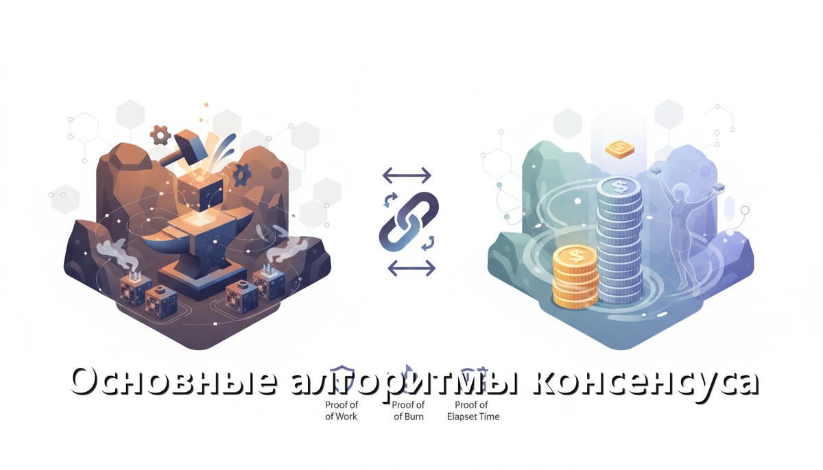 Основные алгоритмы консенсуса: Proof of Work, Proof of Stake и другие механизмы