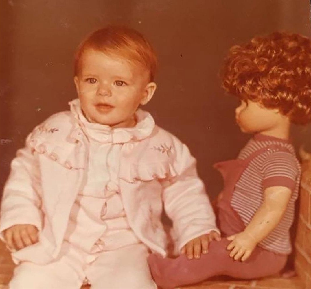 Будущая актриса в детстве