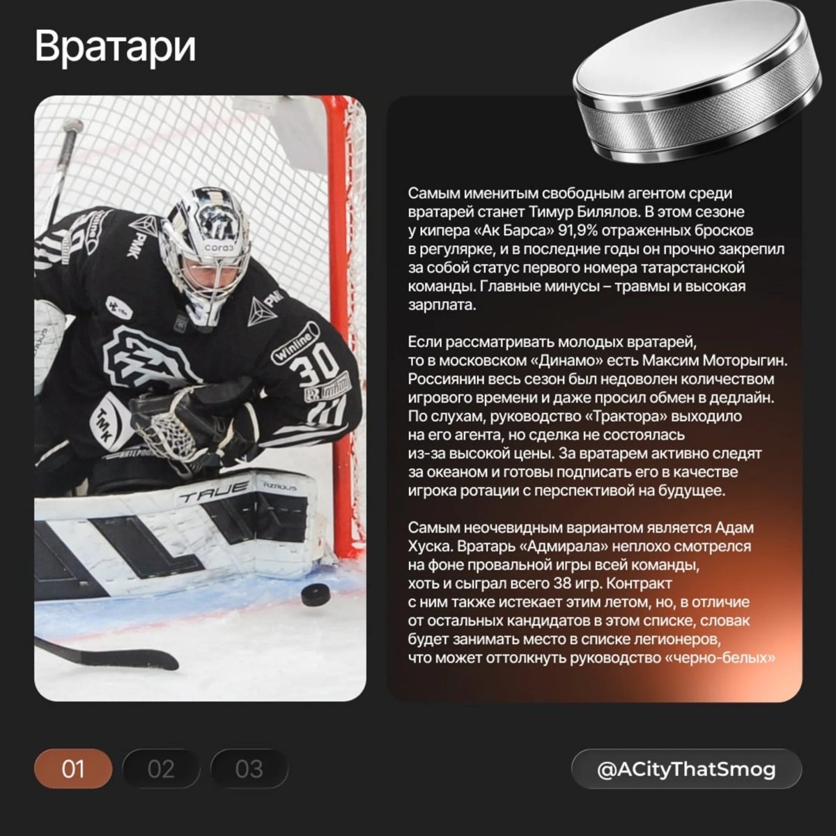    Руководство «Трактора» должно быть готово хоршо заплатить за достойного вратаря