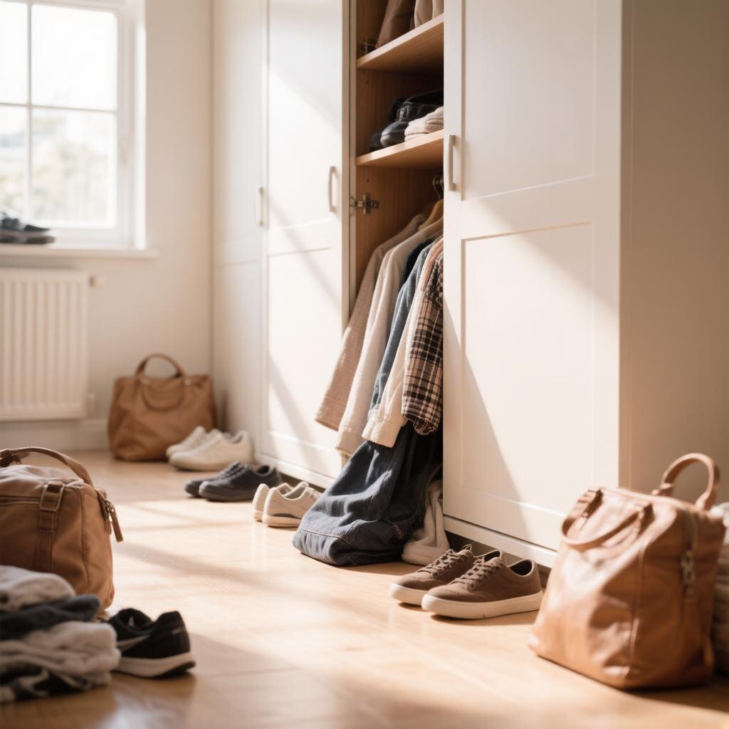  выглядел мой коридор, когда я психанул и решил разобрать вещи.