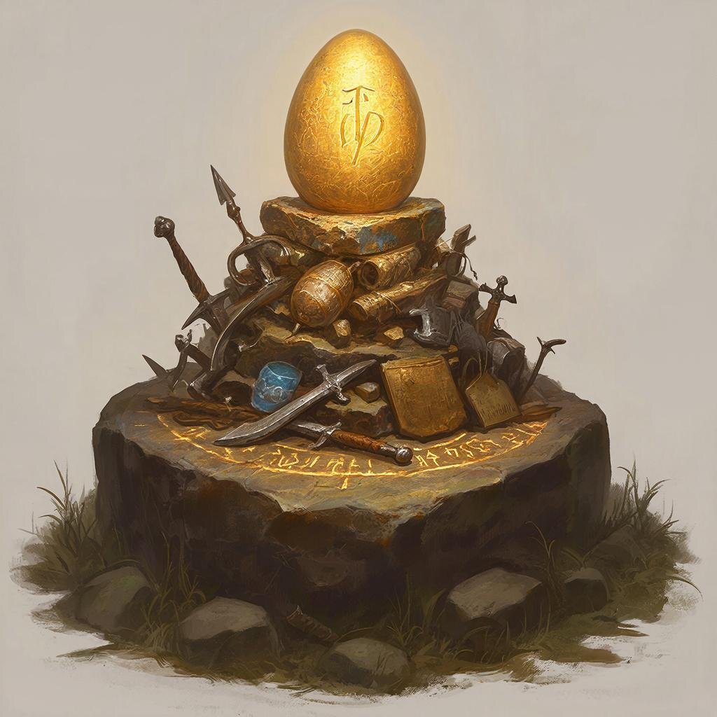 сам Алатырь-камень не вошел в картинку - только гнездо...