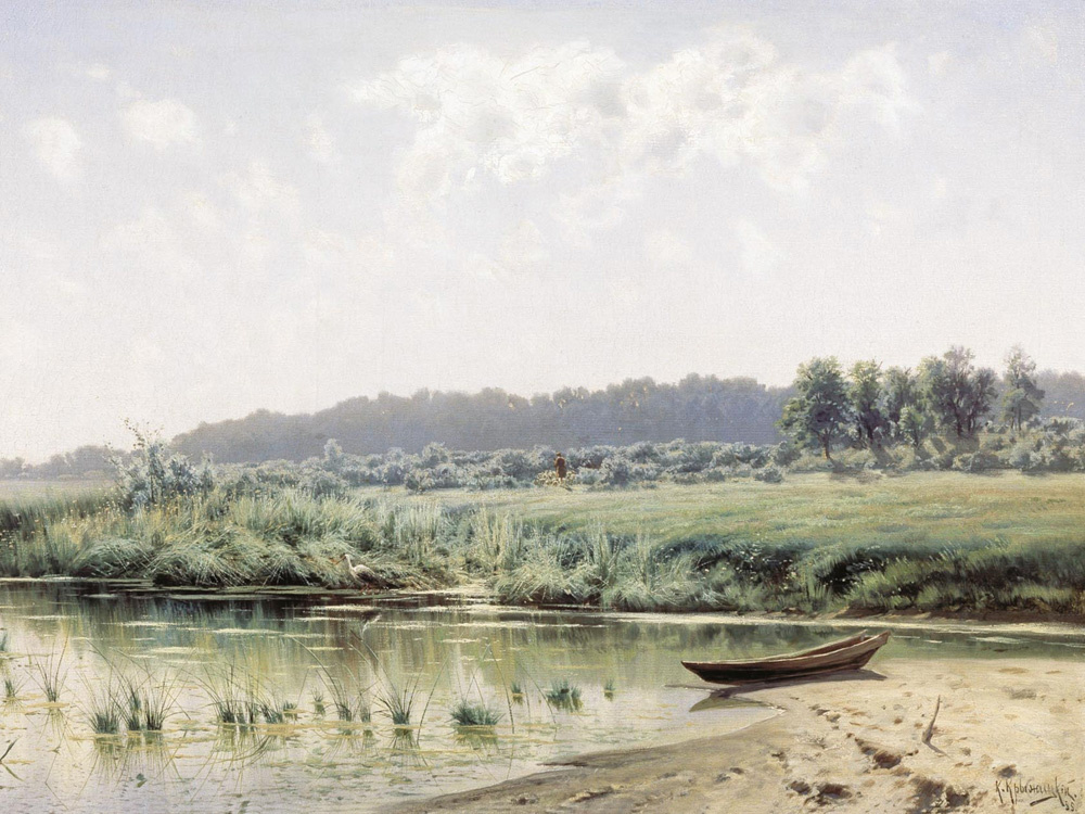 Картина К. Крыжицкого «Перед полуднем» (1885). Источник: ananasposter.ru