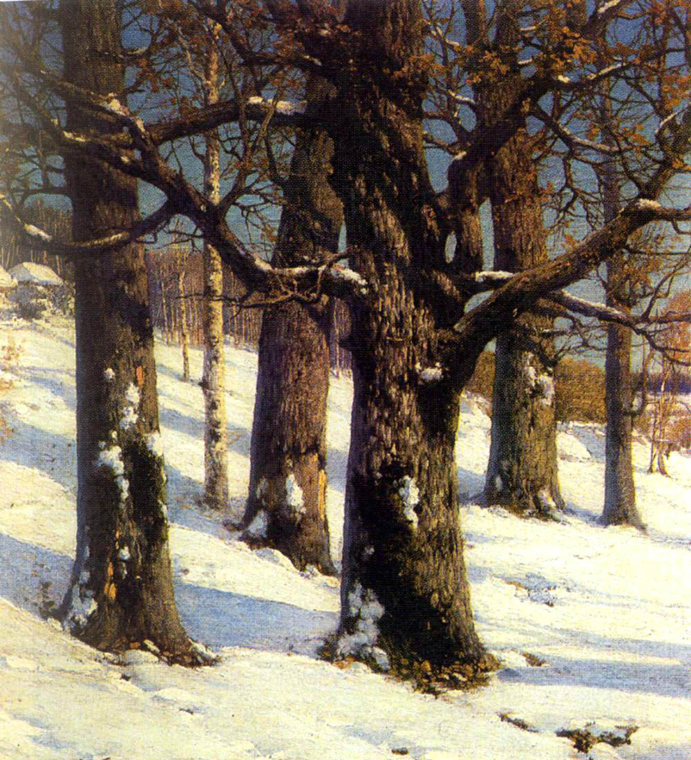 Картина К. Крыжицкого «Дубы» (1884). Источник: wikipedia.org