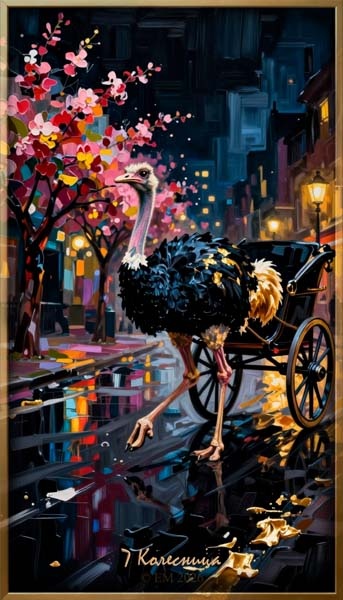 Аркан 7 Колесница из © Авторской колоды карт ТАРО Огни ночного города https://www.litres.ru/73853594/