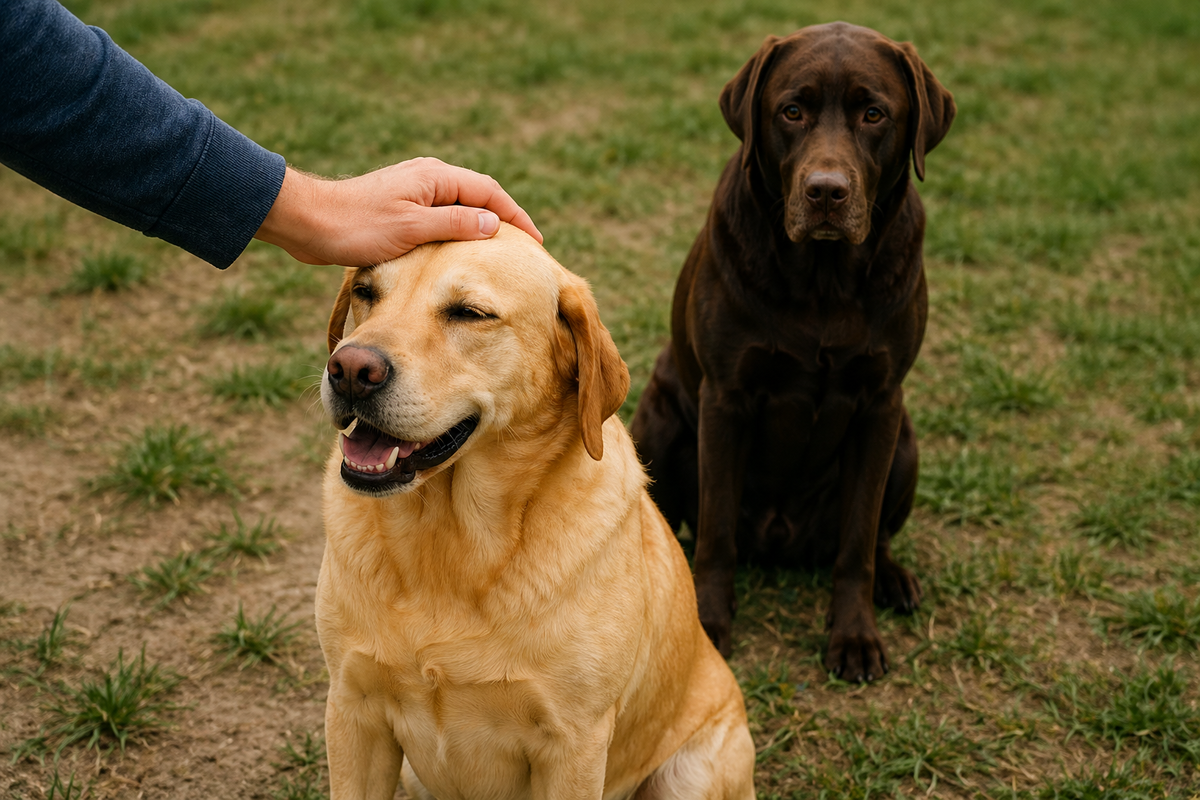 Может ли собака ревновать к другой собаке