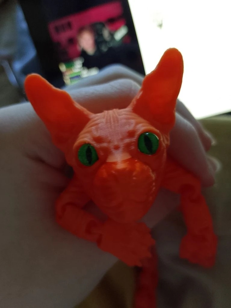 Старшей кот на 3D принтере сделан