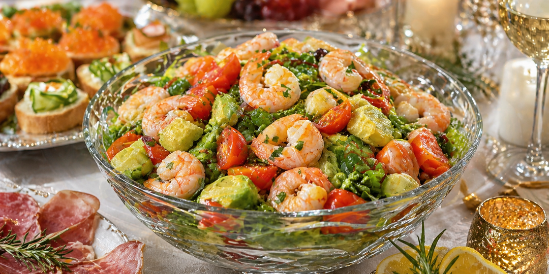 Праздничные салаты с креветками, рецепта, которые я готовлю даже не на праздники, вкусно и нарядно