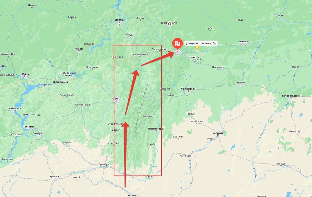 южный маршрут вариант 1