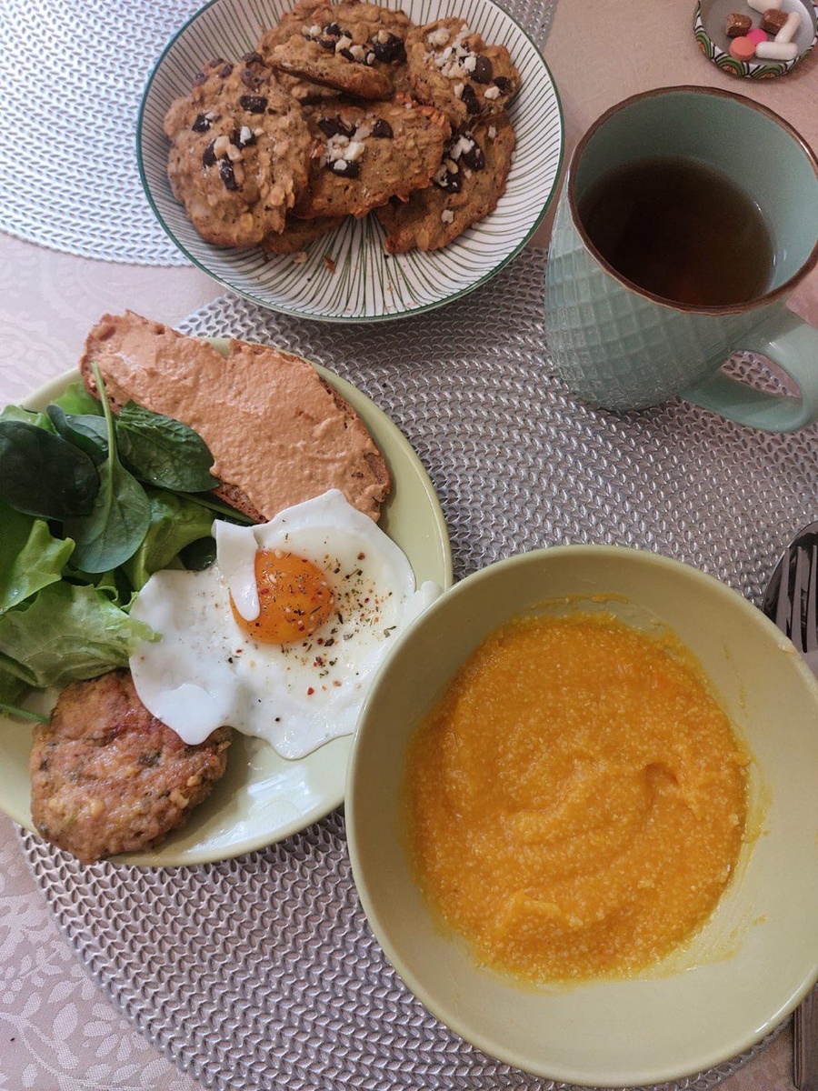 Один из завтраков клиентки после изменений