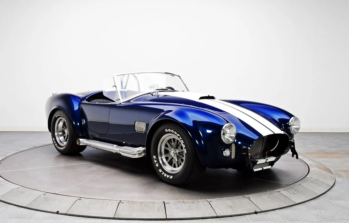    Синяя Shelby Cobra 427. Фото auto.goodfon.ru