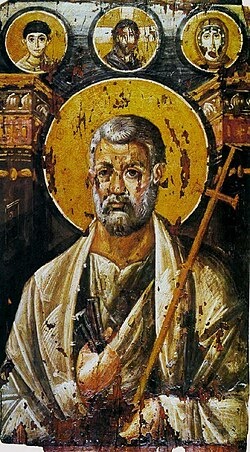 Святой Пётр,икона начала VI векаМонастырь Святой Екатерины (Синай).