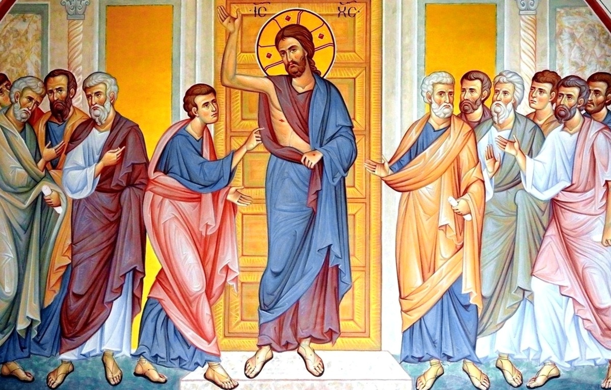 Иисус Христос и апостол Фома.