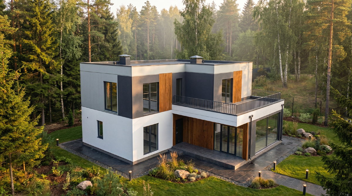 Проект двухэтажного загородного дома площадью 224 м2 от АСК UMAHOUSE - UMA-Art3
"Рахманинов" https://umahouse.ru/uma102