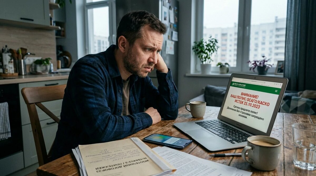 Не продлили страховку