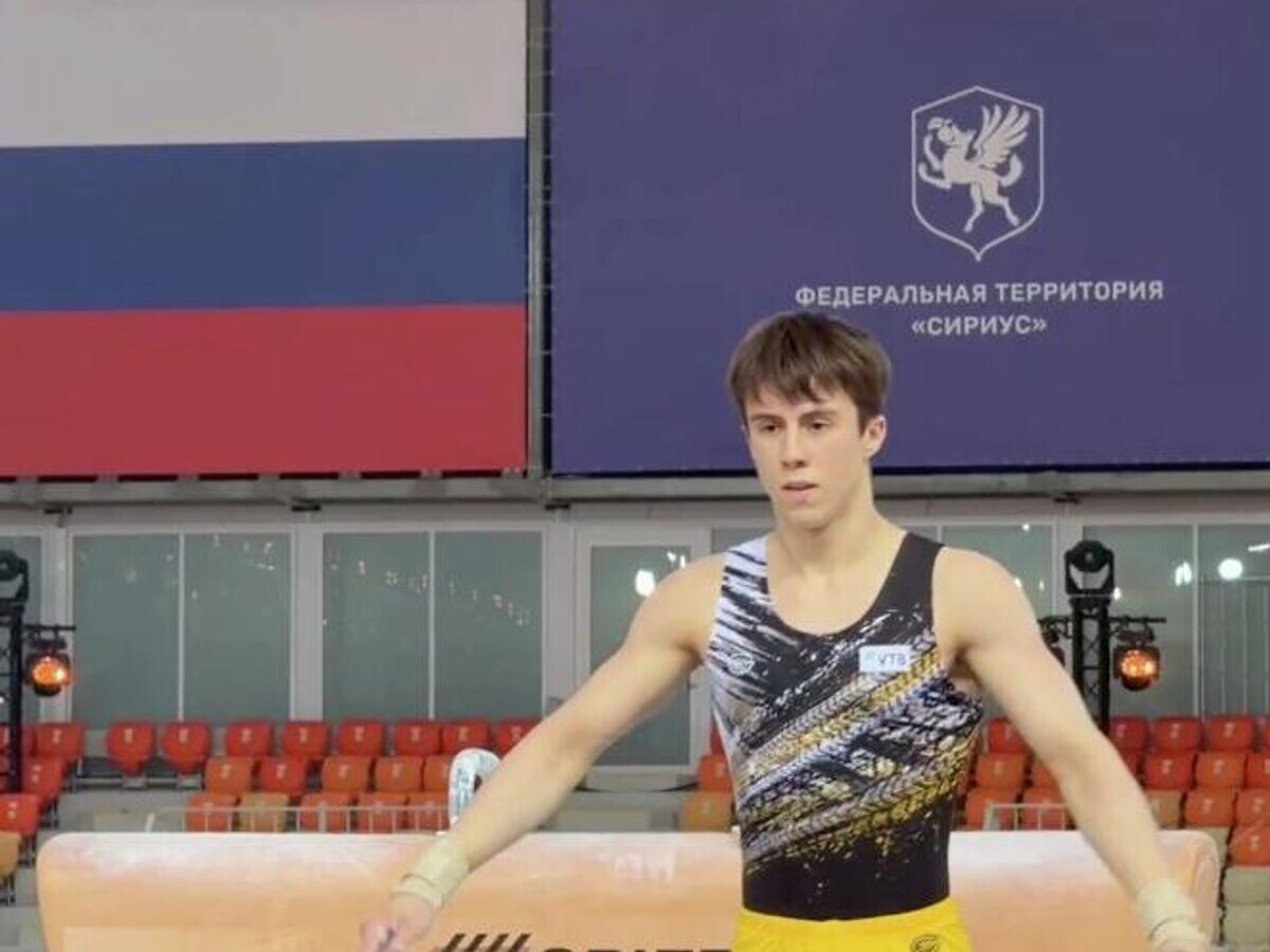    Арсений Духно на Кубке России по спортивной гимнастике в Сириусе | © Спортивная гимнастика России/Telegram