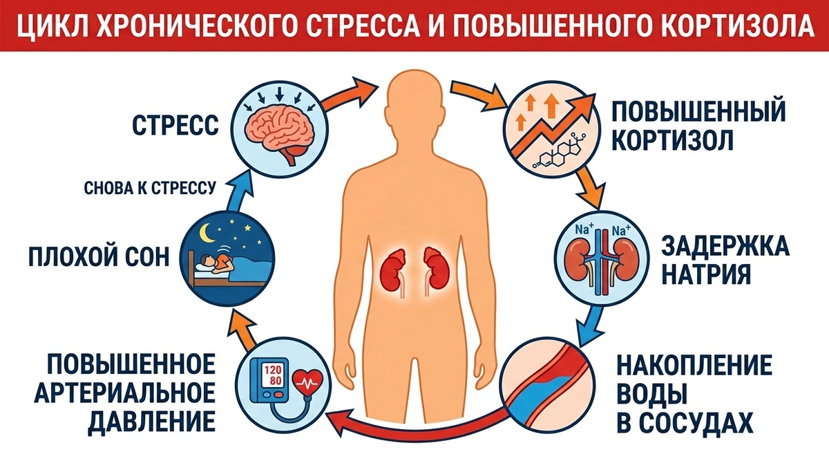 давление плохо контролируется на трёх препаратах, врач должен думать о вторичных причинах гипертонии