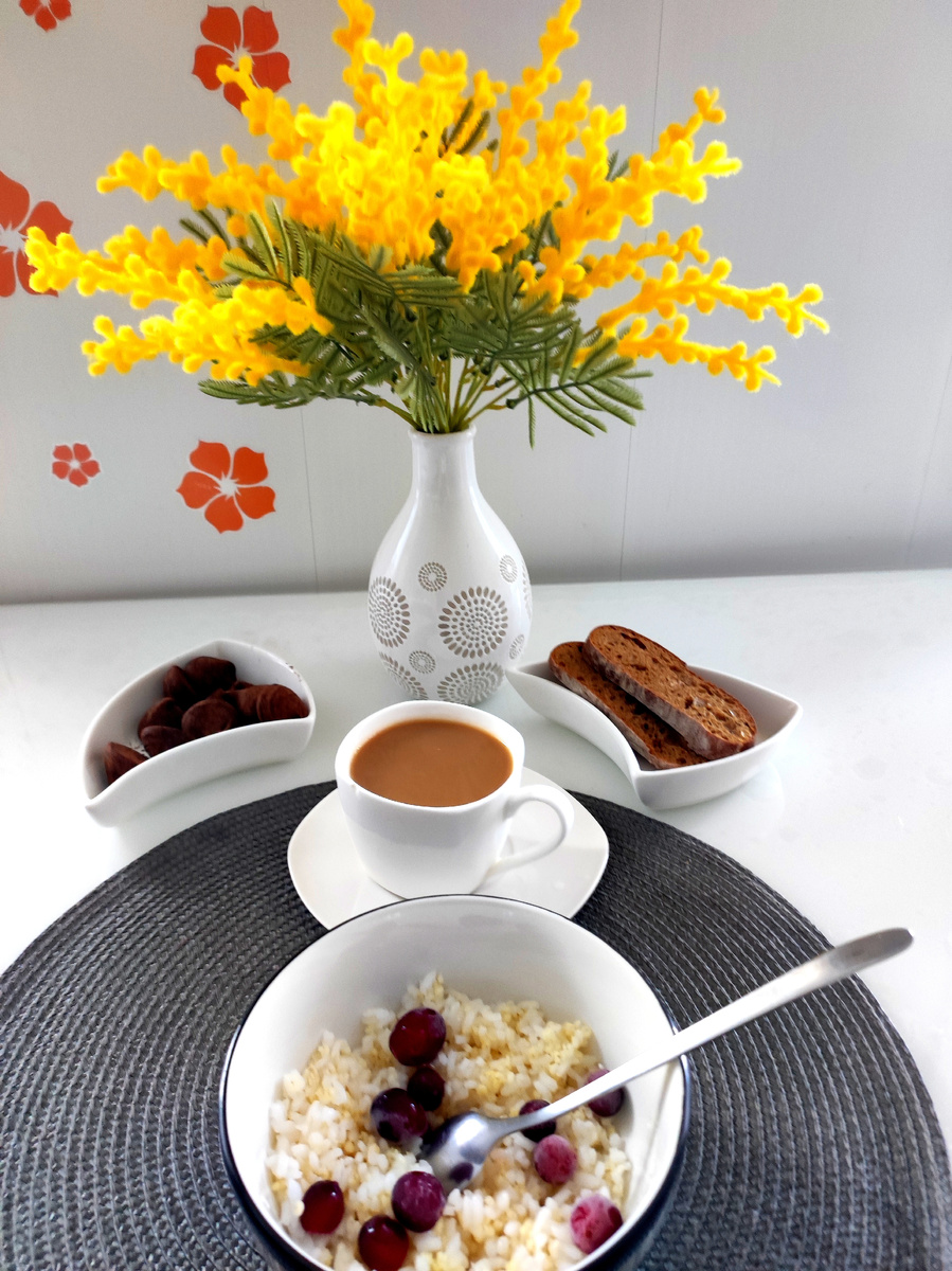 Мой завтрак каша "Дружба“ 😀