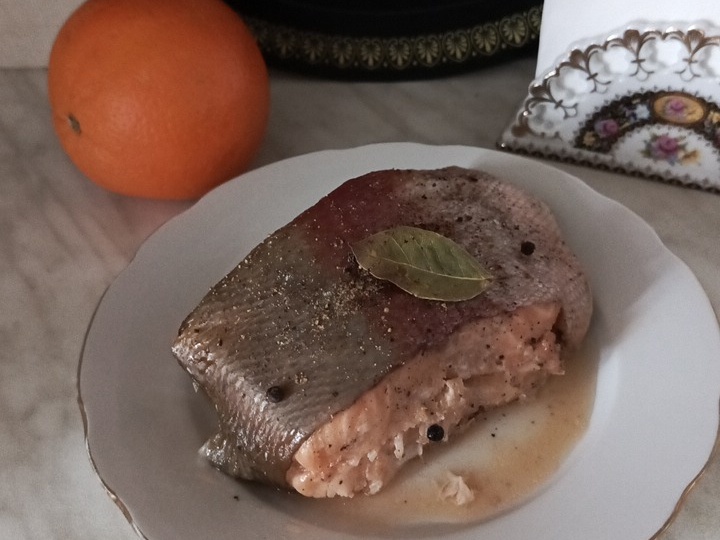 Форель запечённая кусочками в духовке
