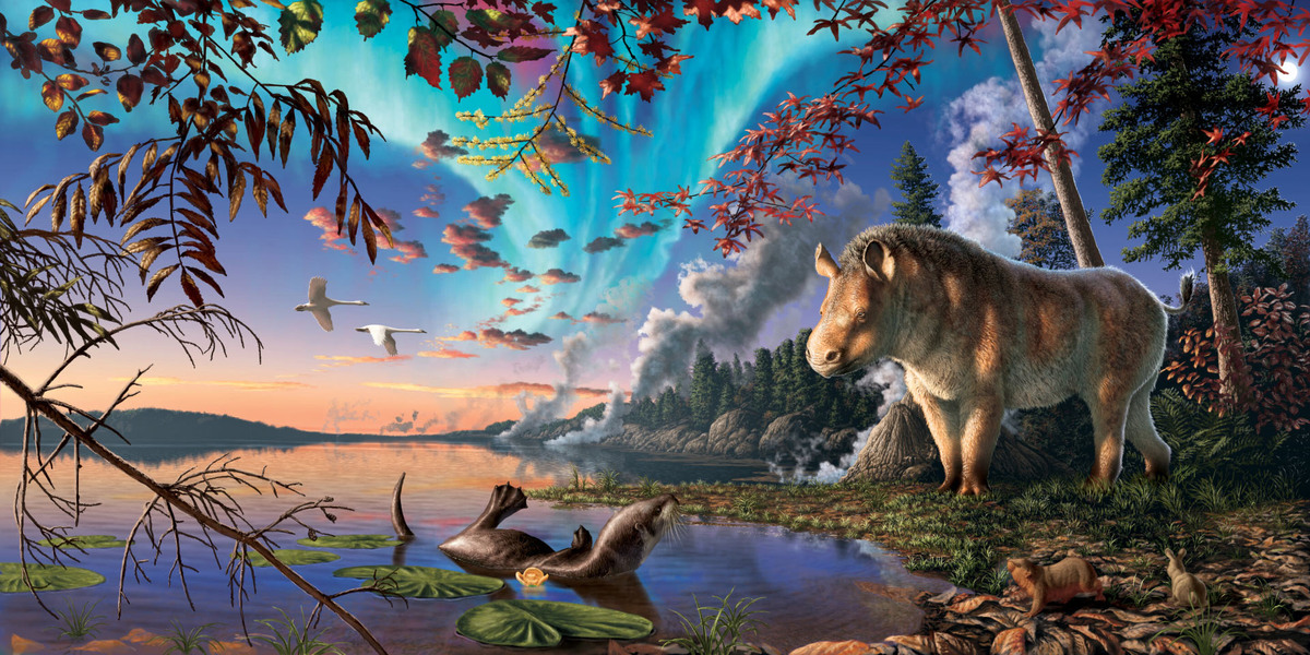 Epiaceratherium itjilik. Иллюстрация: Julius Csotonyi.