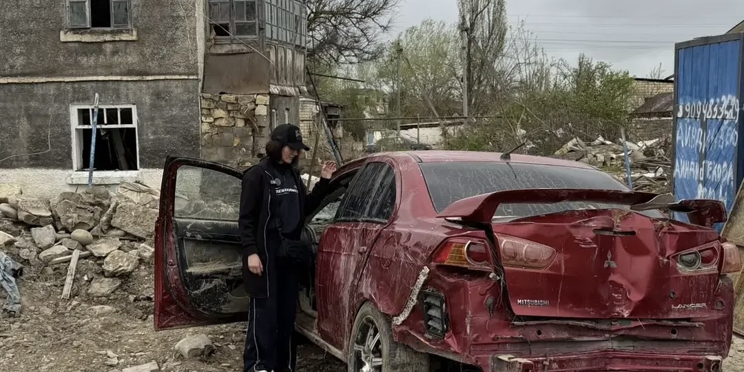 Утопленный Mitsubishi в Дагестане