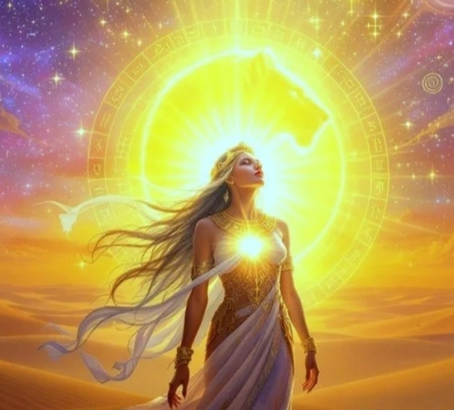 «Она стояла неподвижно, пока её тень не исчезала под её ногами. В полдень, когда Солнце стояло в зените, жрица Рамалы сама становилась столбом света. В этот миг в её глазах можно было увидеть не человеческий взор, а полыхание звёздных бездн. Она пила Солнце, и Солнце пило её, сливаясь в едином аккорде бытия».(из романа Генри Лайона Олди "Мессия очищает диск")