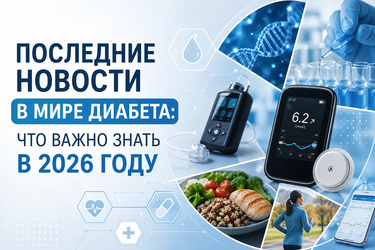 Диабет в 2026: контроль стал проще, жизнь — свободнее