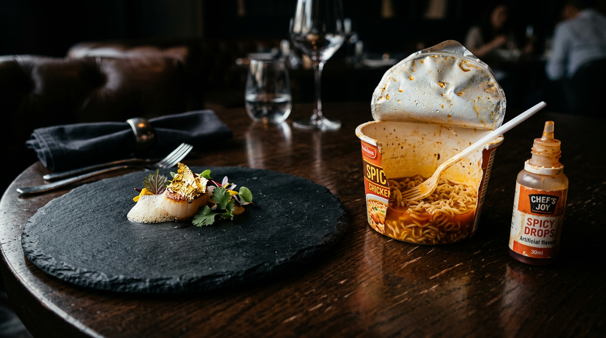 По документам это был черный трюфель за 100$, в реальности — дешевый ароматизатор из масс-маркета.