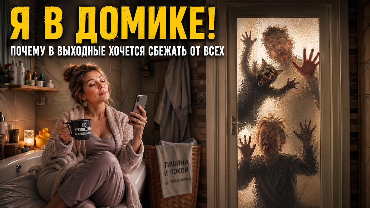 «Я люблю своего мужа, но в воскресенье утром хочу сдать его в приют». Почему отдыхать ОТ семьи — это не преступление, а спасение брака