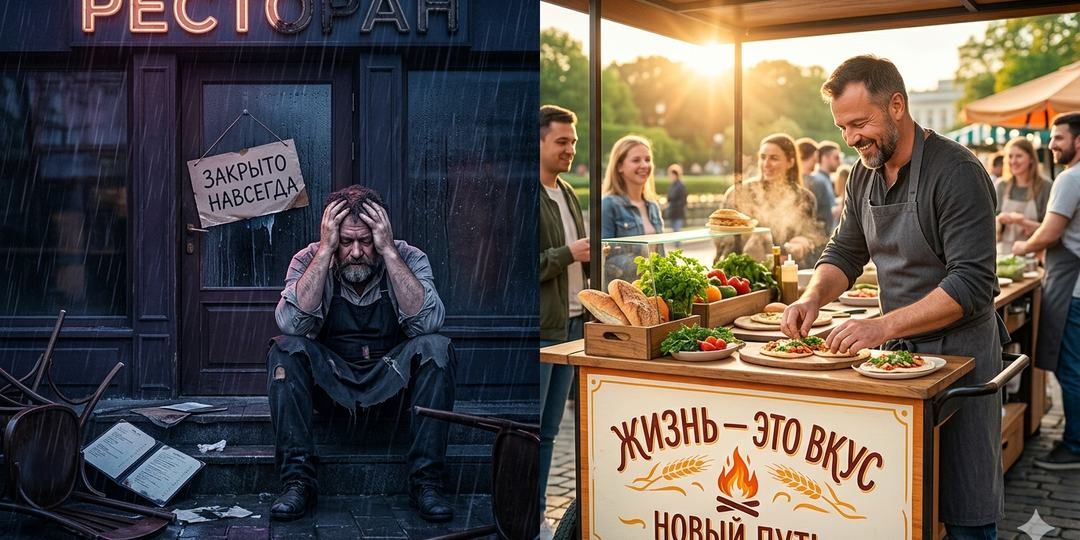 Жизнь рухнула за один вечер, а через месяц бывший ресторатор открыл второе дыхание