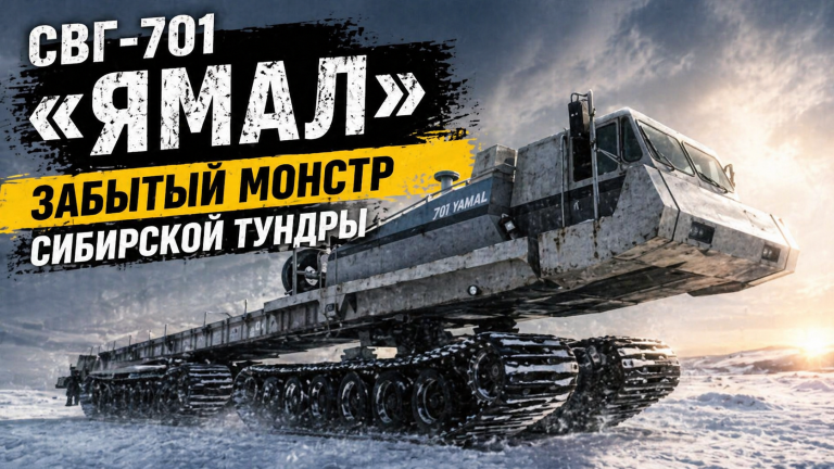 Машина вместо дороги: как СВГ-701 «Ямал» пытался покорить Сибирь