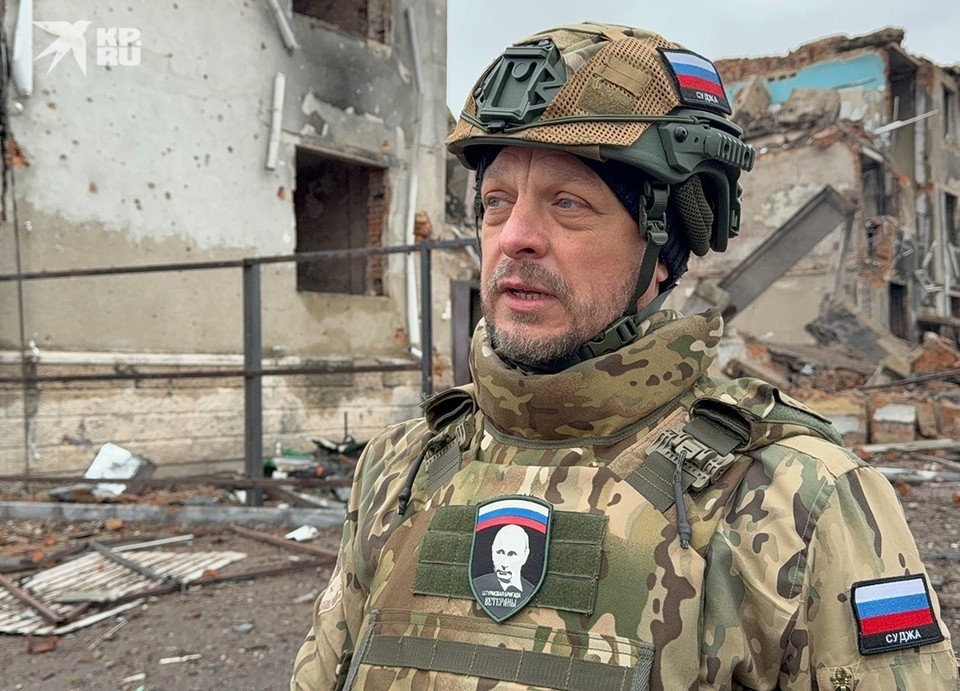    Бывший глава Суджанского района, а ныне — боец отдельной десантно-штурмовой бригады «Ветераны» Александр Богачев. Александр КОЦ