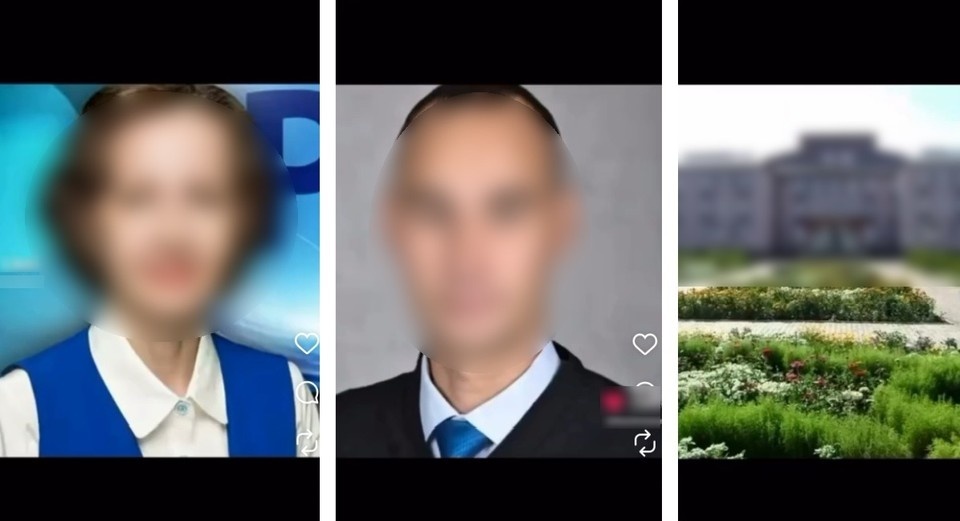    Скандальные видео - это слайд-шоу из фотографий педагогов с указанием школы и города. Кадр видео
