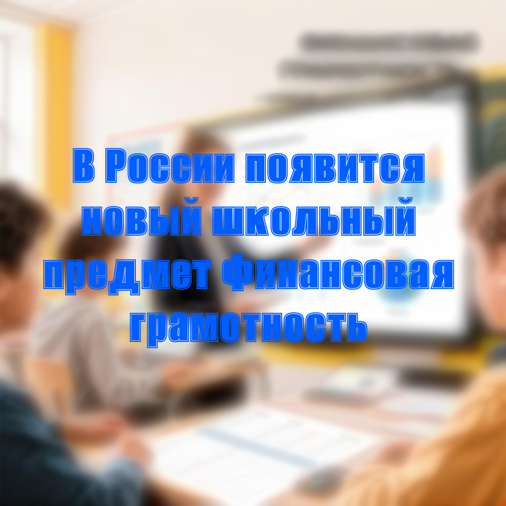 В России с 1 сентября появится в школах новый предмет (Финансовая грамотность)В России с 1 сентября во всех школах введут новый предмет Финансовая грамотность, которая поможет детям а как же подросткам правильно распоряжаться деньгами, и понимать многие банковские услуги.Чему же будет учить этот предмет? Давайте посмотрим.А именно там будут изучать как составлять личный и семейный бюджет, что какое сбережения, кредиты а как же вклады, как не попасться мошенникам, а так же и основы предпринимательства и инвестиций.Удивительно, но этому будут уже учиться с 5 по 11 класс.Сейчас разберём, зачем же это нужно.По мнению экспертов такие занятия помогут молодым людям более увереннее почувствовать себя во взрослой жизни. А министерство говорит что финансовая грамотность это очень важный навык, и возможно эти деньги уроки будут основой для экономического мышления у школьников по всей стране.Ну а на этом дорогие читатели, статья подходит к концу, ну а с вами был Данил Сырвачев, всем пока.