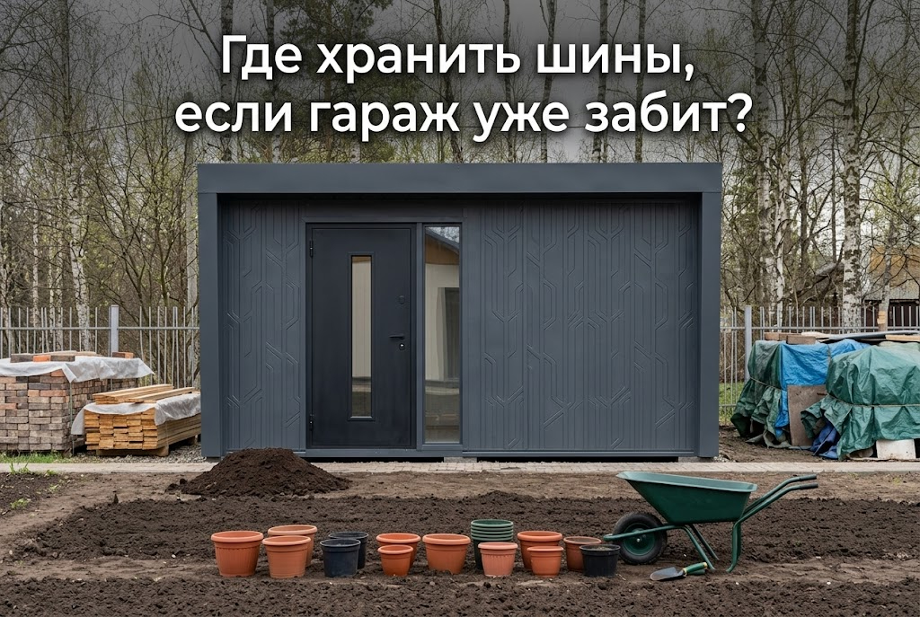    Варианты и цены на сезонное хранение шин при нехватке места в гараже hozblock