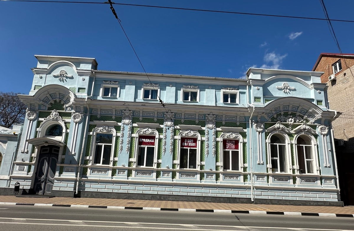 Старинный особняк, дом М. С. Дабаховой, ул. Советская, Ростов-на-Дону. Фото автора