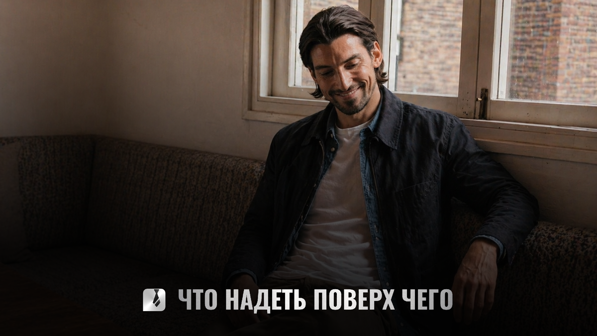 8 многослойных образов для мужчин: что надеть поверх чего и почему это работает