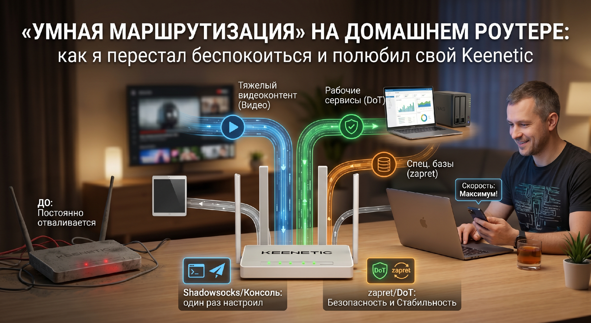 Умная маршрутизация на домашнем роутере