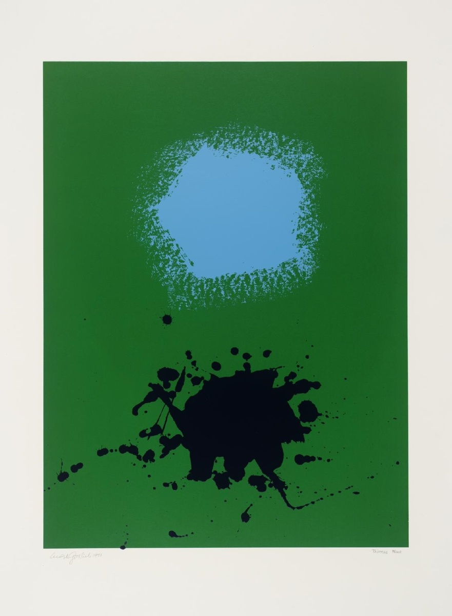 Адольф Готтлиб «Блюз на зеленом», 1971 г.
