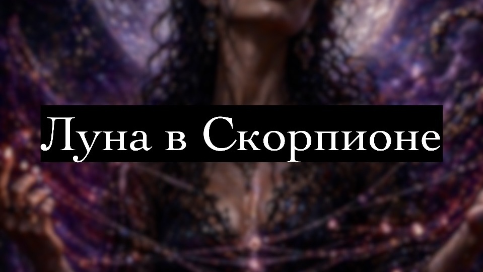 Луна в Скорпионе: глубина, в которой чувства становятся силой