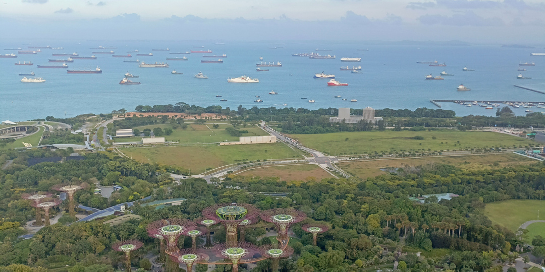 Сингапур. Смотровая площадка в отеле Marina Bay Sands.