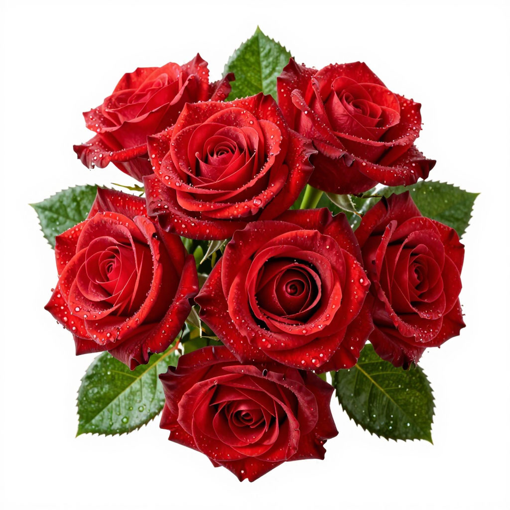 Букет свежих роз от ИИ 
