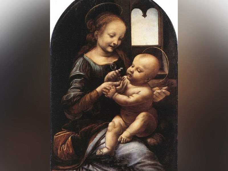 "Мадонна Денуа". Леонардо да Винчи. Государственный Эрмитаж.