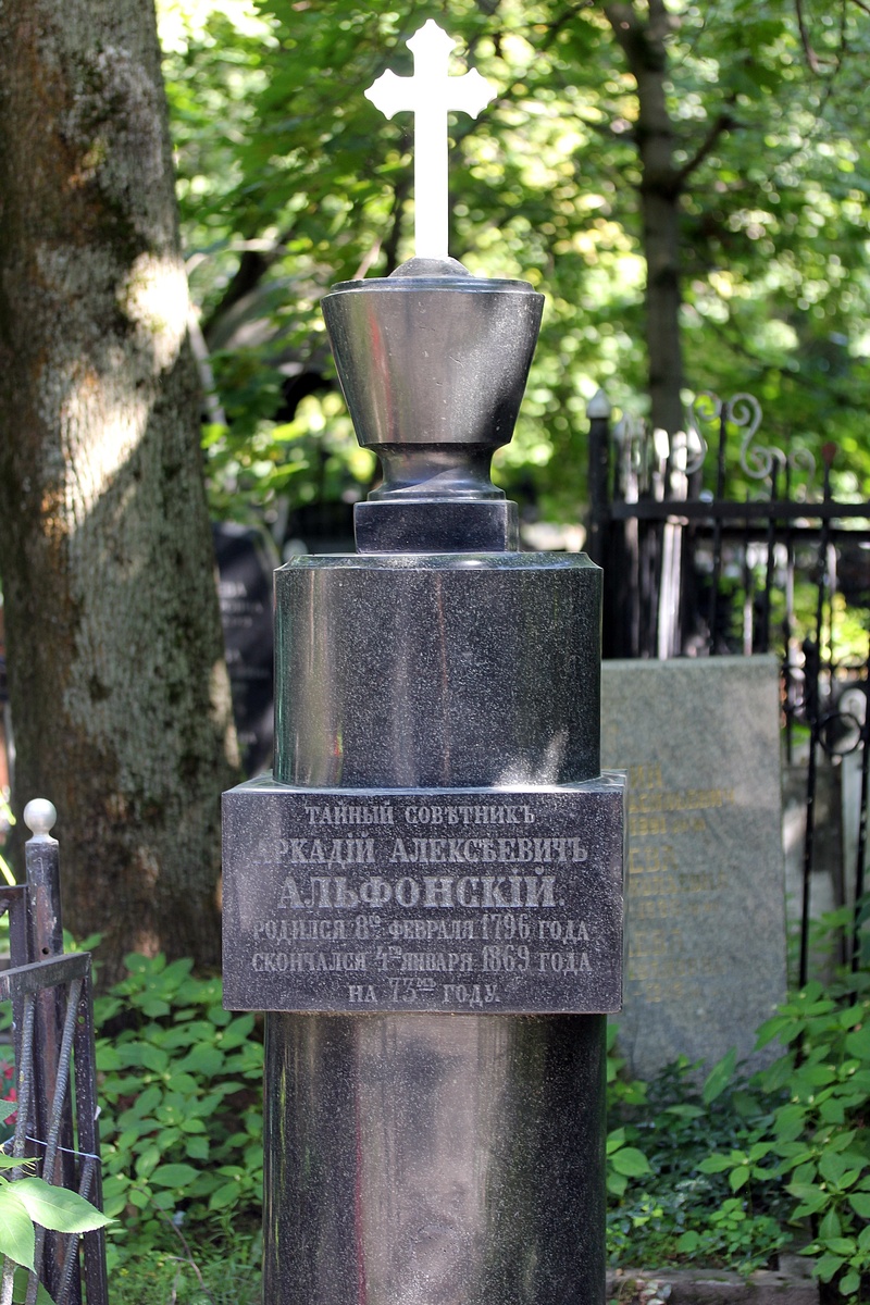 Надгробие А.А. Альфонского