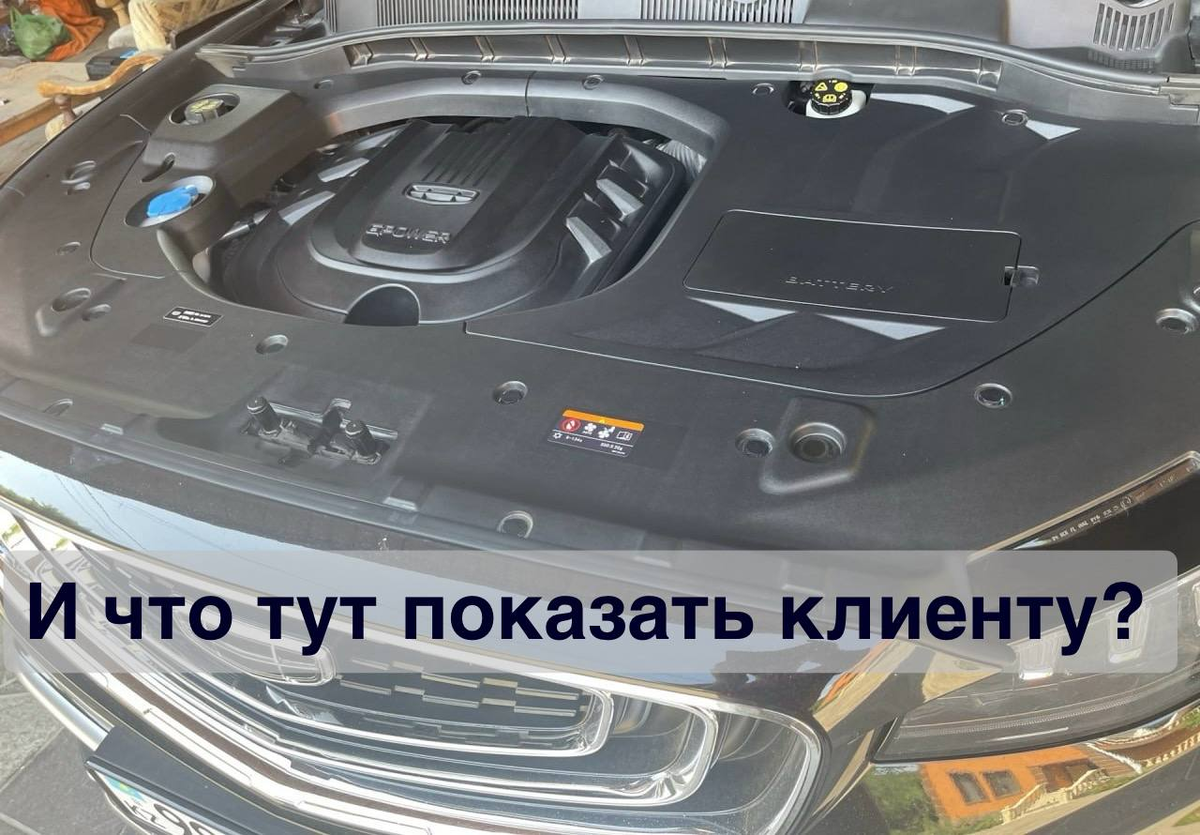 С таким подкапотным пространством круг продаж на прямой приемке сокращается