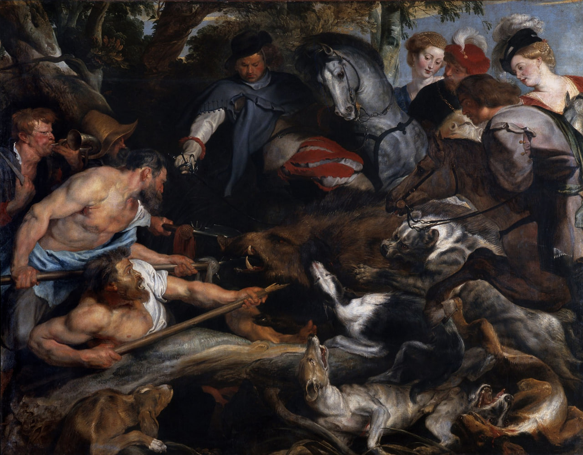 Питер Пауль Рубенс – «Охота на дикого кабана», 1617