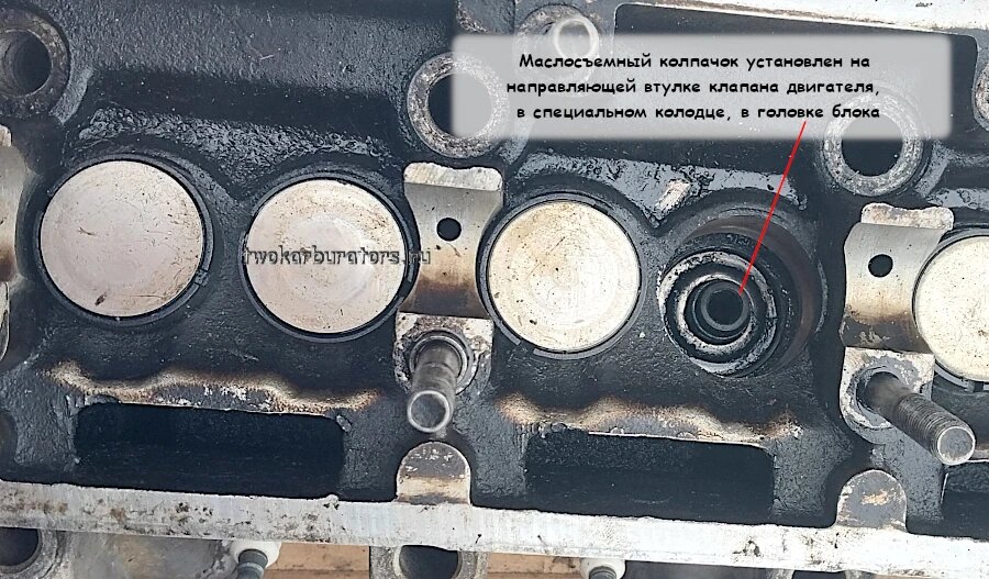 Замена маслосъемных колпачков