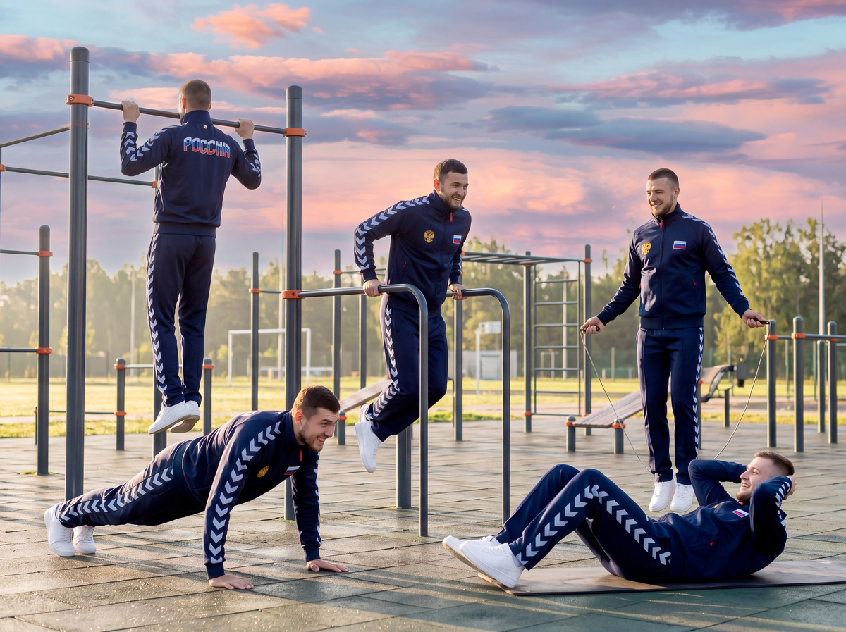 Не просто одежда для спорта, а инструмент вашей свободы: тянитесь, приседайте, дышите полной грудью в эластичном костюме ФОКССПОРТ.