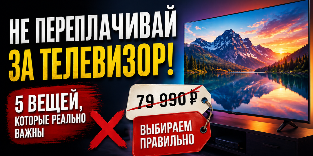 Не переплачивай за телевизор: 5 вещей, которые реально важны